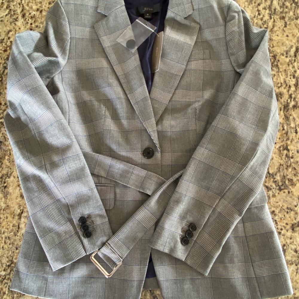 JCrew size 6 belted blazer